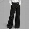 Fashion Women's Vintage Irregular High Waist Denim Trousers