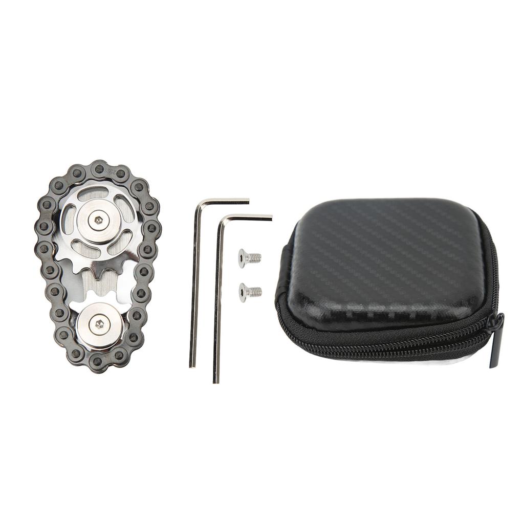 Detachable Fingertips Chains Sprockets Toys Stress Relief Stainless Steel Sensory Fingertips Bike