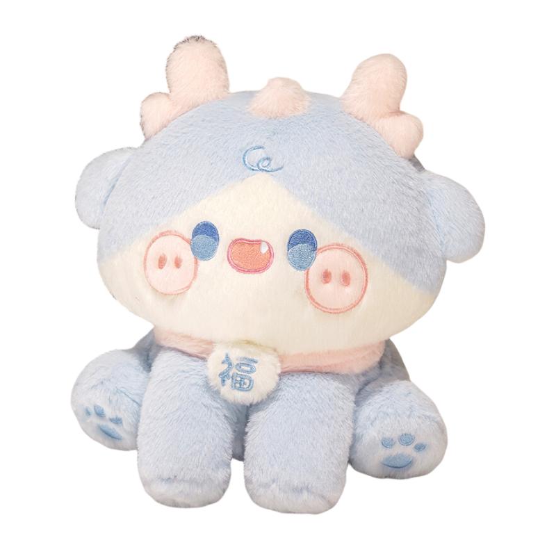 

Dragon Plush Cartoon Toy Soft Cushion Pillow Cute Plushie Room Decor Gifts Kids синій