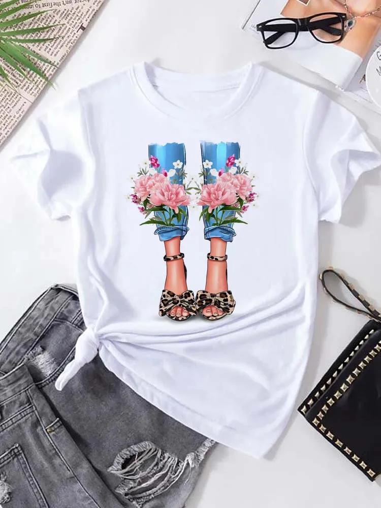 Women T-Shirt Harajuku Streetwear Short Sleeves Female Clothes Tops Tees Printed Female Tshirt Women Fashion Graphic