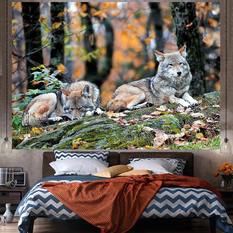 

Большой гобелен с изображением животных, настенный гобелен с геометрическим рисунком, хиппи, домашний декор, эстетическое украшение 230X150cm