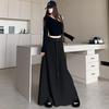 Jupe Chic Style Français Début d'Automne Taille Haute Coupe Trapèze pour Femmes