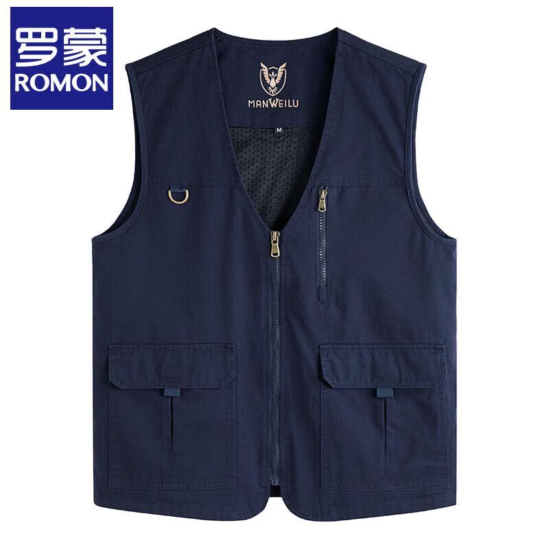 Romon Men s Outdoor Multi-Pocket Work Vest 4XL