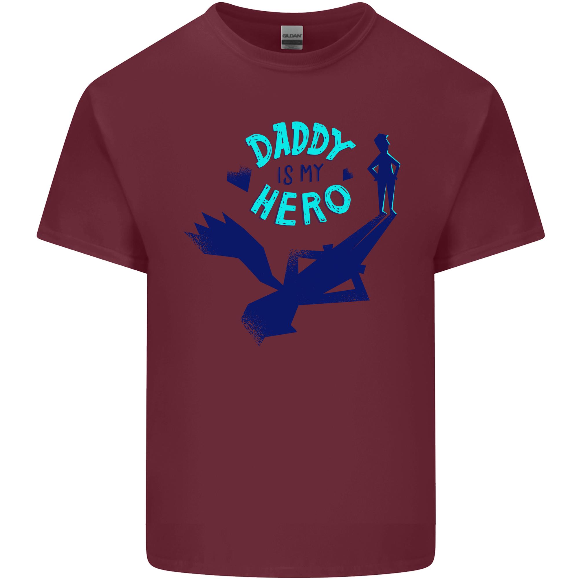 Funny Fathers Day Daddy is My Superhero Unisexs Light Cotton TShirt S