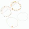 Popular Fashion 4-piece Set, Love Imitation Pearl Bracelet Set, Women's Bracelet, Jewelry Set.