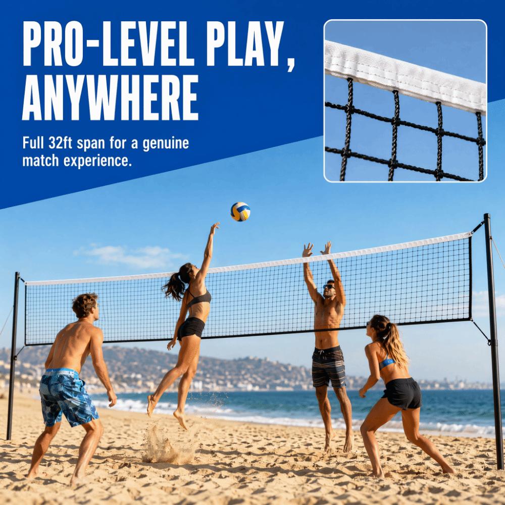 2pcs Standard Size Volleyball Training Net Professional Volleyball Net Indoor Play