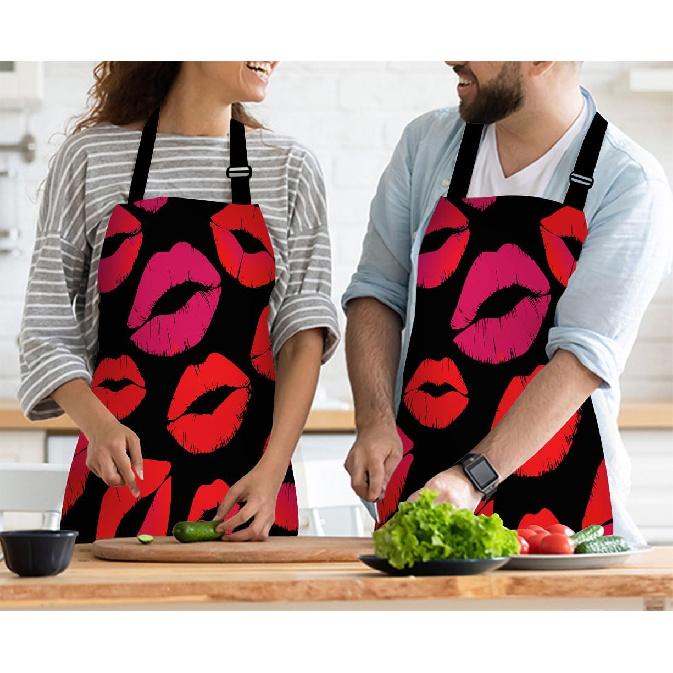 Kitchen Cooking Apron N Woman Golden Hair Apron Home Baking Chef Apron Waterproof For Women Men 31X27 Inch