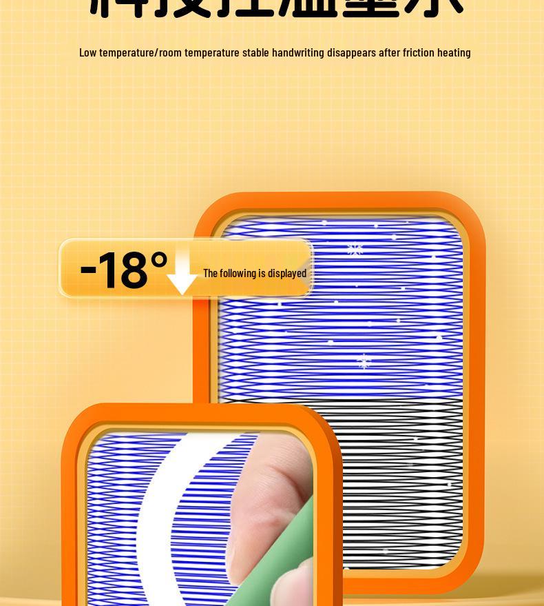 Heat Erasable Fountain Pen Set with Cute Bookmarks and Refillable Cartridge for Students