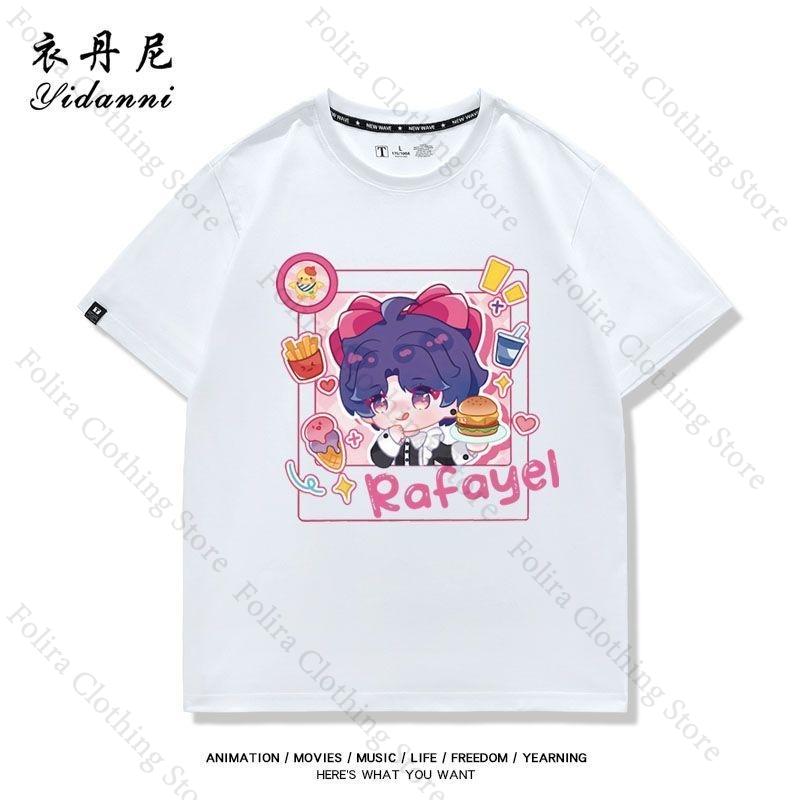 

Game Love and Deepspace Zayne Xavier Kawaii Print Tshirt for Women Summer Tops Short Sleeve Tee Daily Women Clothing S