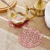 1pc Cocktail Coasters, Round Rose Hollow Coasters, Washable, Easy To Clean, Non-Slip, Heat-Resistant Suitable For Dining Table Decor, Home Decor