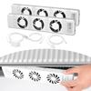 Cooling Accessories Radiator Ventilator Radiator Fan White 100-240V Automatic Energy-efficient Fan Heater Low Noise Home