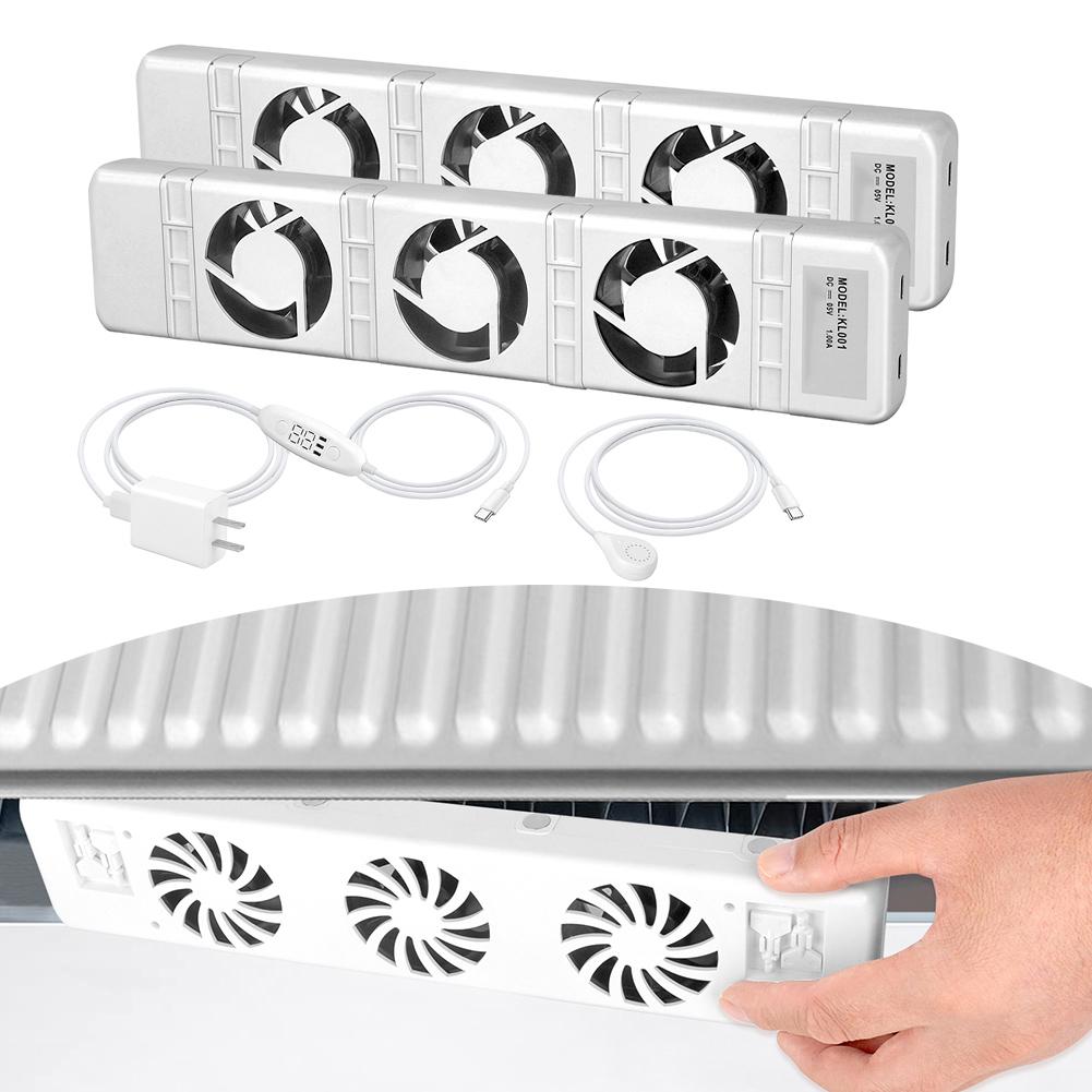 Cooling Accessories Radiator Ventilator Radiator Fan White 100-240V Automatic Energy-efficient Fan Heater Low Noise Home