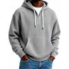 Men's Casual Solid Color Zipper Long Sleeve Hooded Sweatshirt, Everyday Zipper Casual Long Sleeve T-Shirt