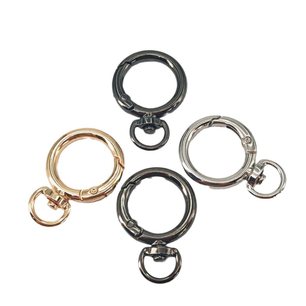 Zinc Alloy Spring Ring Buckle Hook for Bags and Keyrings