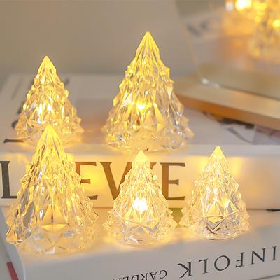 Veilleuse LED iceberg créative lumineuse électronique bougie lumière bureau décoration mise en page atmosphère lumière cristal petite décoration