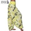 HNXC 15 Culori Pantaloni Lungi Casual Elastici Talie Mărime Mare Imprimeu Drept Largi Pantaloni Lungi Haren