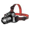Smart Sensor Headlamp Work Light Control Outdoor LED Rechargeable Zoomable with Motion Fishing
