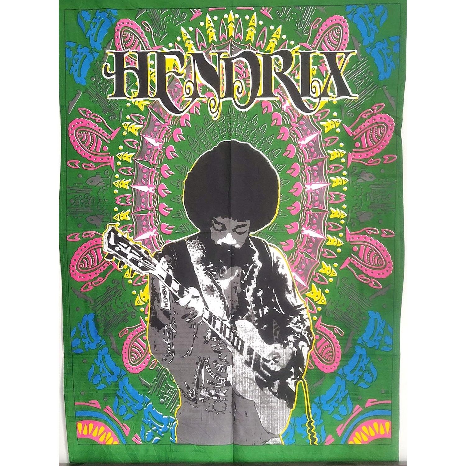 Tapestry icc jimi hendrix guitar poster wall 75x100