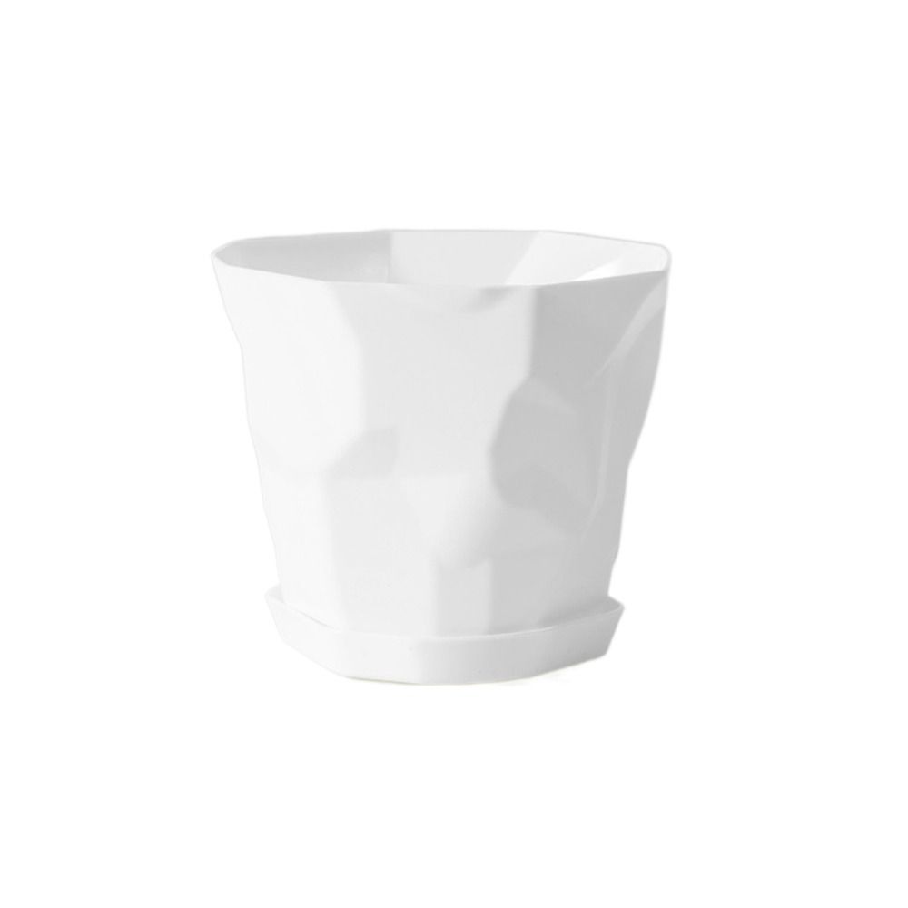 

Self Watering Lazy Plant Pot with Handle Soil Flower Pot Durable Hydroponic Planter белый