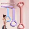Figuur 8 Fitness Weerstandsband met Handvat Antislip Mannen Vrouwen Borst Expander Elastische Band Arm Rug Schouder Rekken Yoga Spanningstouw