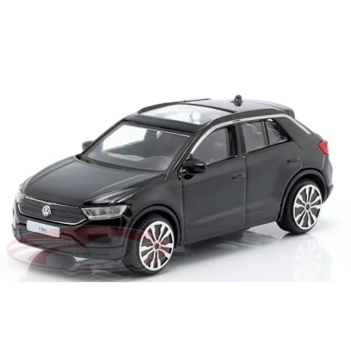Bburago Volkswagen 1/43 Scale Diecast Model Car T-Roc SUV 2021 (Black)