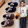 Toddler Fleece-Lined Warm Cotton Shoes: Lambswool Baby Soft Sole Walker for Little Girls
