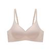 Summer underwear, women's thin collection, sub-breasts, seamless bra, large chest, small adjustment type, anti-sagging soft support bra