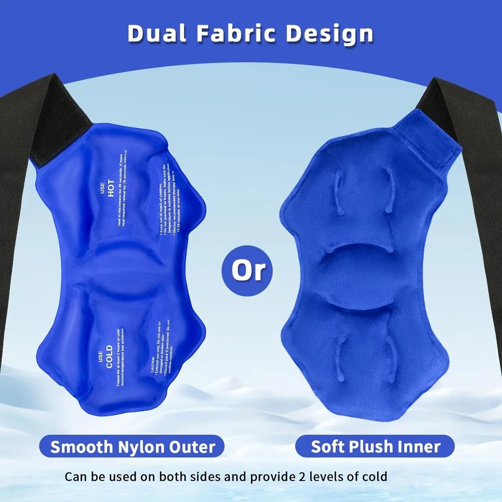 Ankle Ice Pack Wrap for Sprained, Ice Pack for Ankle Inuries Reusable, Cold Therapy for Ankles Swelling, Post Surgery Recovery