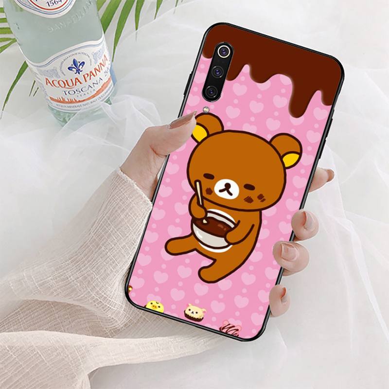 Husa de telefon Rilakkuma Bear pentru Xiaomi mi 5 6 8 9 10 lite pro SE Mix 2s 3 F1 Max2 3