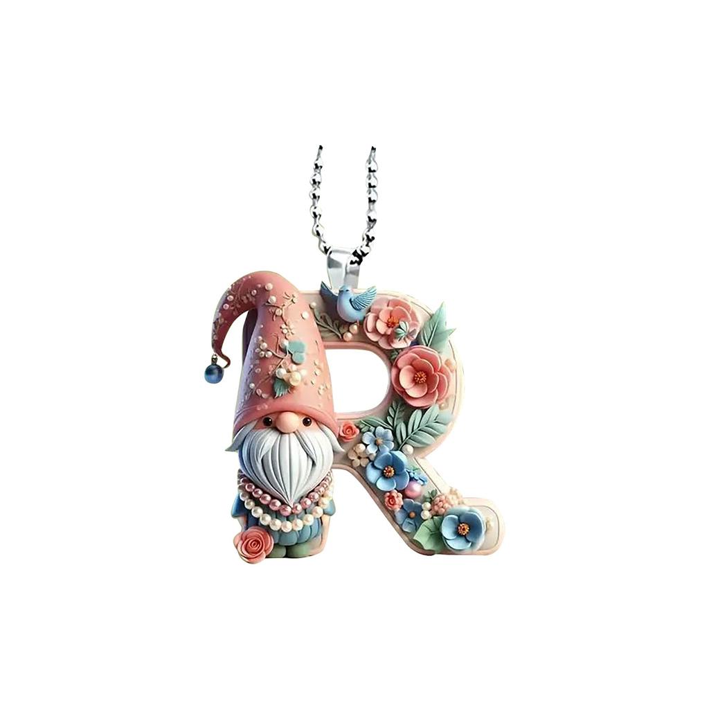 2D Plane Christmas Acrylic Dwarf Letter Christmas Tree Pendant