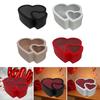Double Heart Shaped Flower Gift Box Elegant Cardboard Box for Weddings and Special Occasions