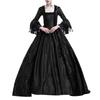 S-5XL Plus Size Court Dress Lace Stitching Large Dress Retro Medieval Renaissance Dress