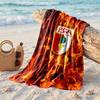 FC Augsburg FC Stampa Microfibra Asciugamano da Spiaggia Asciugatura Rapida Assorbente Grande Asciugamano per Spiaggia Nuoto Viaggio
