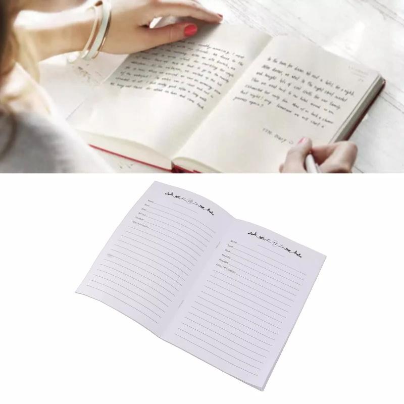 Family History Record Book 2stk Ancestors Detaljer Tracker Genealogy Notebook