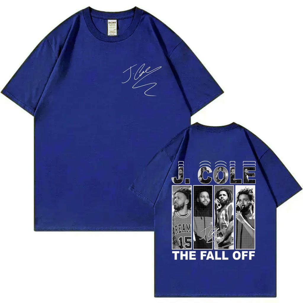 Rapper J Cole The Fall Off Tour 2026 Graphic T Shirts Mens Hip Hop Vintage Short Sleeve Tshirts Casual Fashion Loose Tshirt