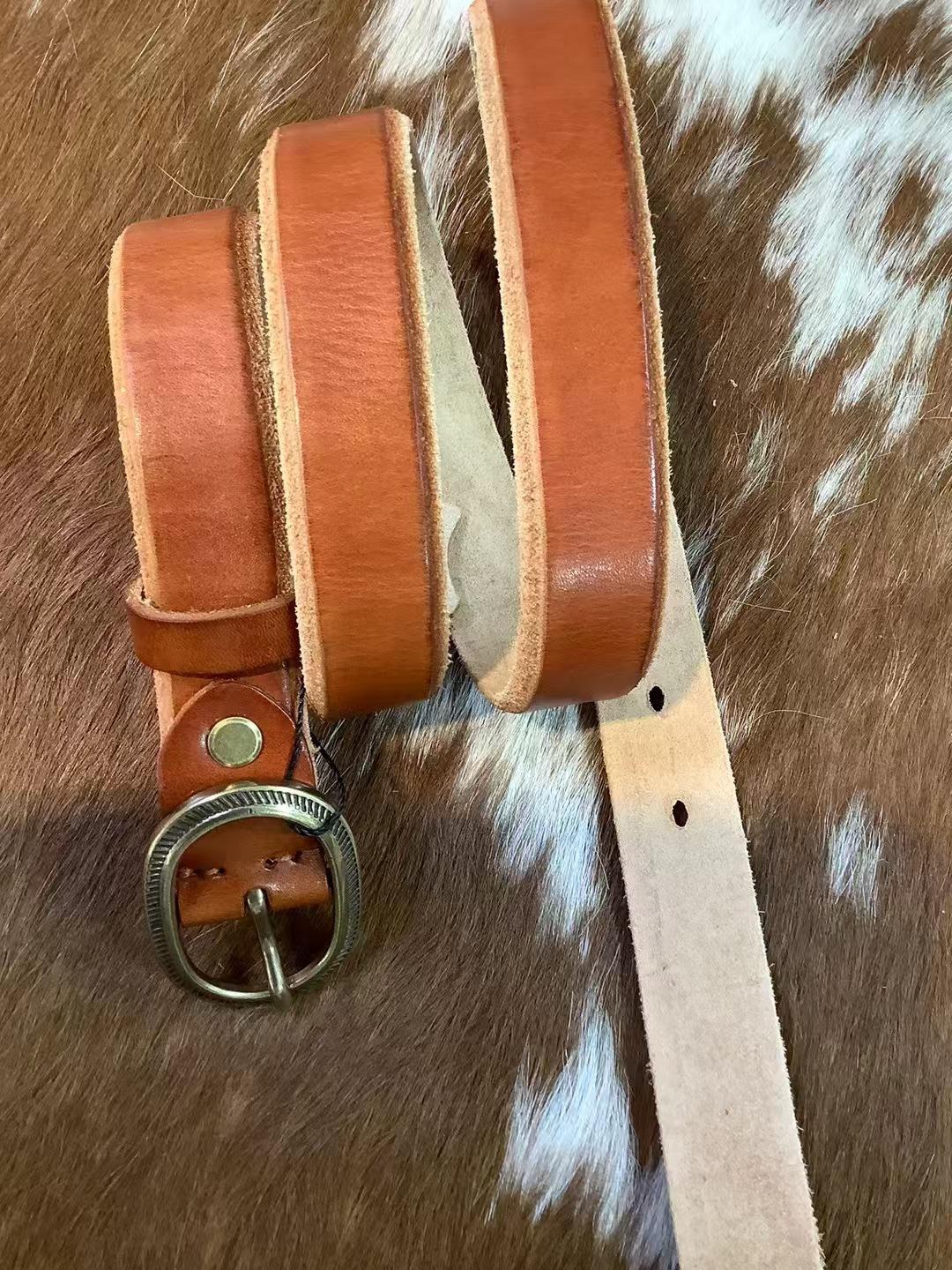 

Ремень ручной работы из натуральной кожи с пряжкой из натуральной кожи, европейский и американский повседневный декоративный пояс, прямые продажи 90cm-120cm