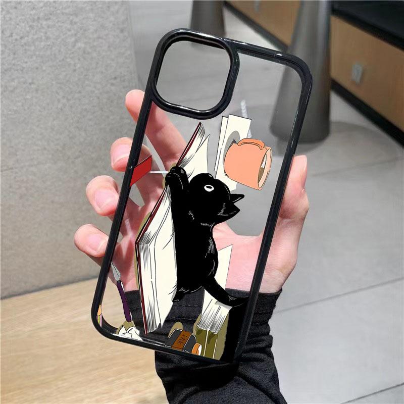 Painting Various Cat Phone Case For iPhone 13 12 Pro Max Mini 15 14 11 Pro Max Plus SE2 8 7 Plus X XS XR Cute Naughty Cat Covers
