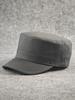 Back-sealed Large Head Circumference Flat Top Hat Pure Colorcasualelegantplus Size Middle-aged and Elderly All Year Roundcasual Peaked Cap Men's Hat