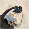 Sac à dos en peluche bonhomme de neige japonais avec design de fille de dessin animé pour un usage quotidien décontracté