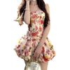 French Pure Desire Style Sexy Spice Girl Floral Skirt Women's Clothing Summer New Slim and Thin Tube Top Set