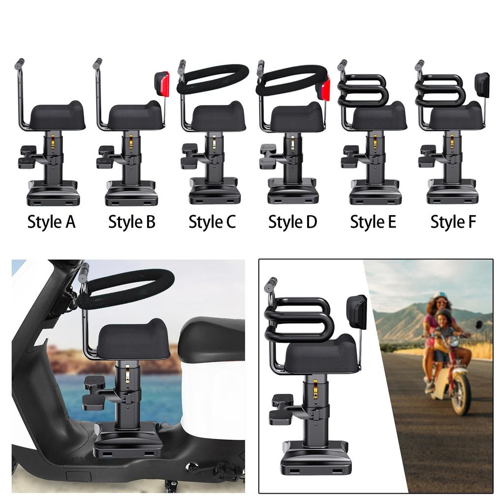 Scooter Child Seat Height Adjustable Portable Outdoor Activities Front Mount Style A