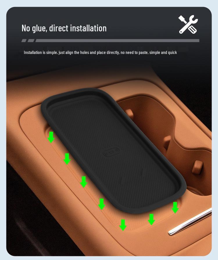 Leaper C10 Wireless Charging Anti-Slip Silicone Pad for Car Interior Protection & Decoration
