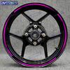 Motorcycle Reflective 17 Inch Wheel Stickers Rim Stripe Tape Hub Decal Decorate For NINJA ZX-6R ZX-10R ZX-14R ZX-12R ZX-9R ZX-7R