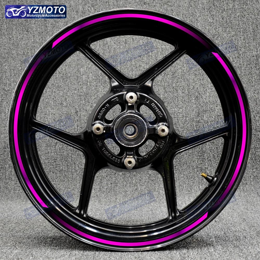 Motorcycle Reflective 17 Inch Wheel Stickers Rim Stripe Tape Hub Decal Decorate For NINJA ZX-6R ZX-10R ZX-14R ZX-12R ZX-9R ZX-7R