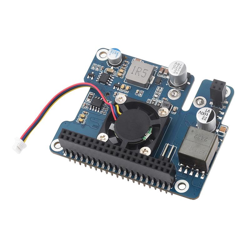 Placa de Expansión Raspberry Pi 5 con PCIe a SSD NVMe M.2, Alimentación PoE, Ethernet y Ventilador de Refrigeración