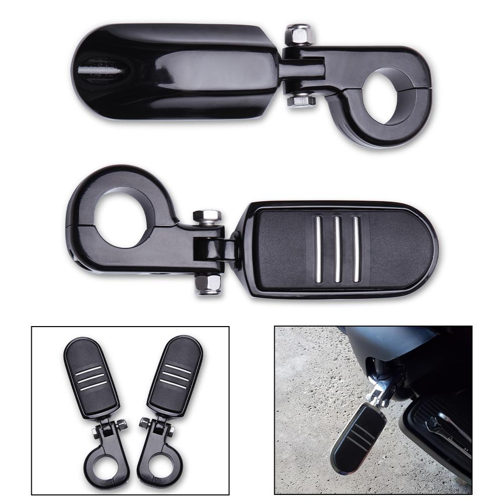 1 Pair 32MM 1-1/4" Motorcycle Engine Guard Highway Foot Pegs Footpeg Kit for Harley Davidson Streamliner Touring Road