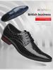 2025 Men's Pointed Leather Shoes - Shiny Stone Pattern, British Korean Style, Trendy Hairdresser Footwear.