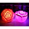 Romantic LED Floating Rose Flower Candle Night Light 7 Colors Changing Colorful Wedding Decoration Bedroom Party Indoor Decor