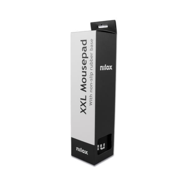 Tapis de souris - NILOX - NXMPXXL01 - Noir - Monochromatique - Antidérapant