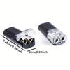 10/20pcs 2 Pin 2 Way Universal Compact Wire Terminals, No Wire-Stripping Required, Toolless Spring Wire Connectors, Quick Splice